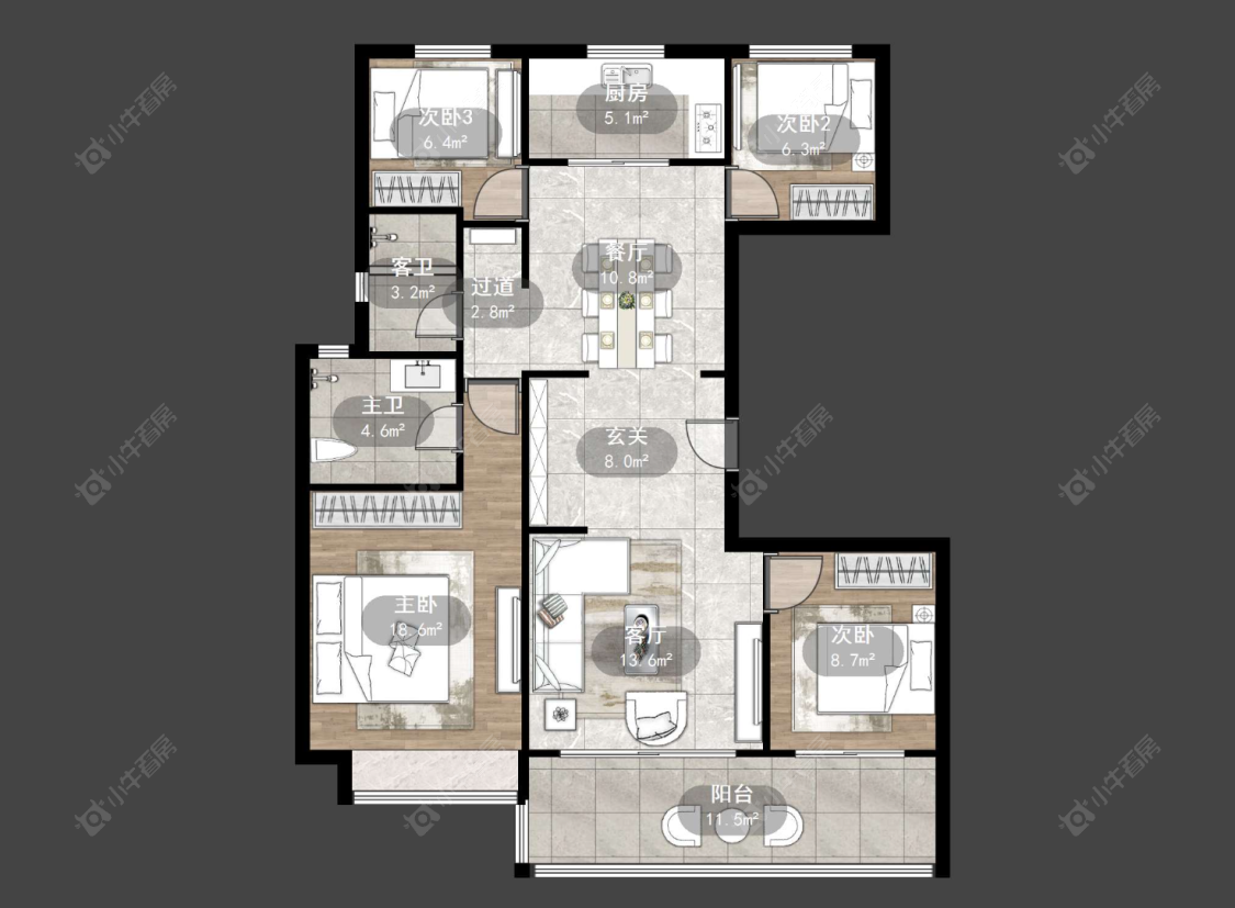 碧桂园壹号天禧房源户型图 常州碧桂园壹号天禧在售二手房源户型图_小牛看房