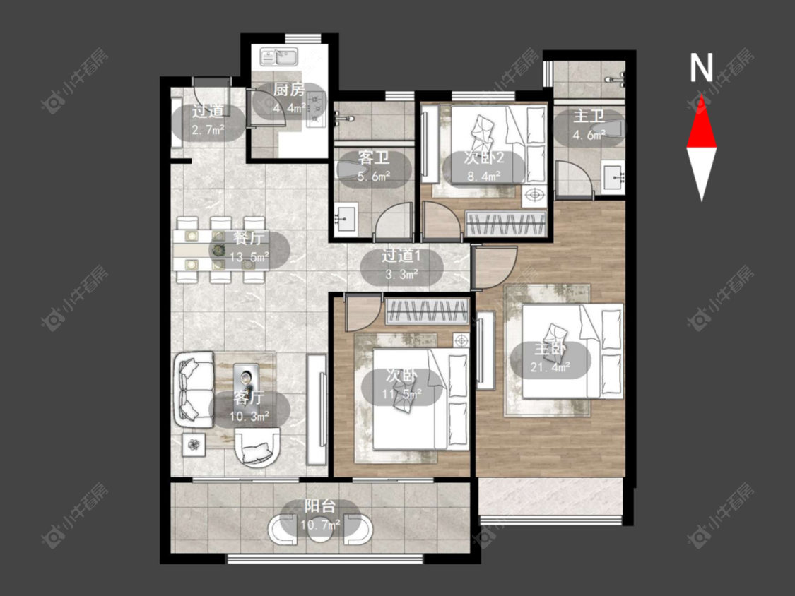 常州旭辉都会上著在售二手房源户型图_小牛看房