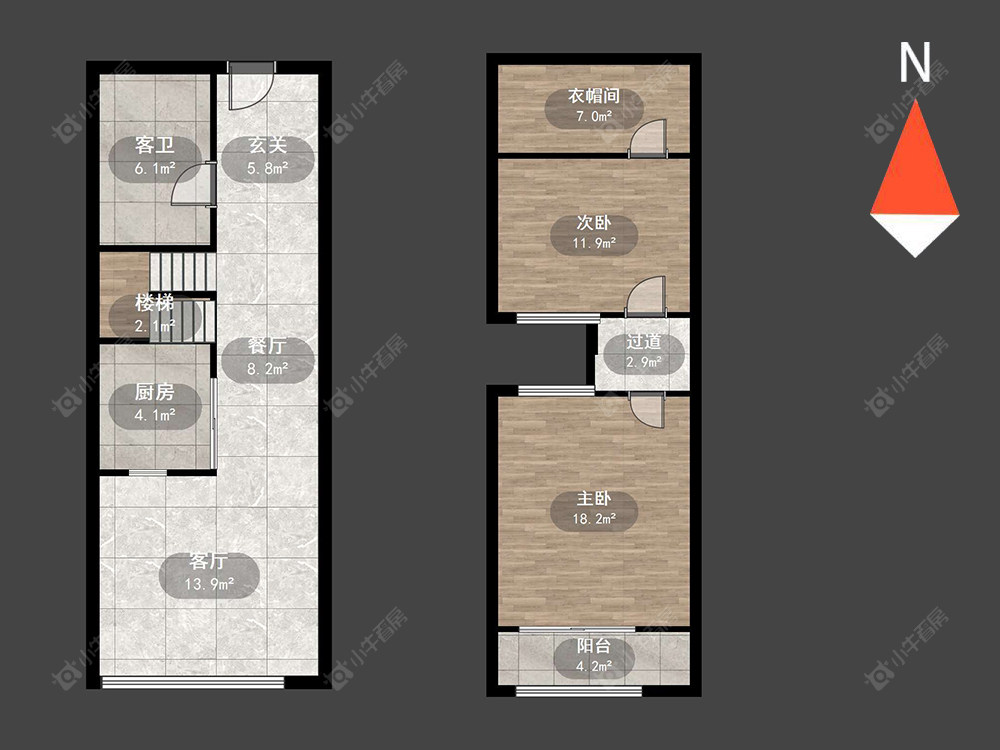 常州天安数码城公寓在售二手房源户型图_小牛看房