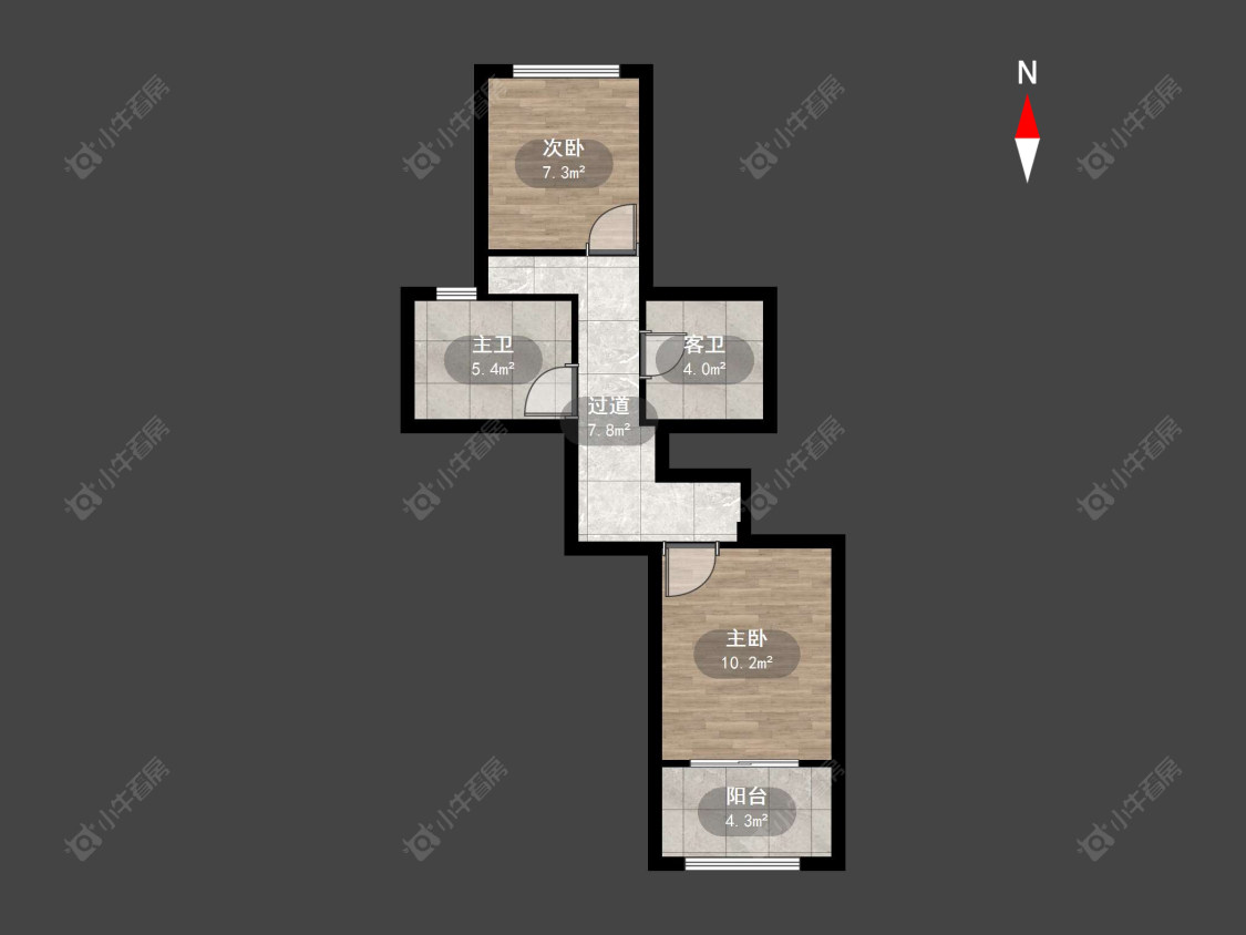 融创滨湖御园房源户型图 常州融创滨湖御园在售二手房源户型图_小牛看房