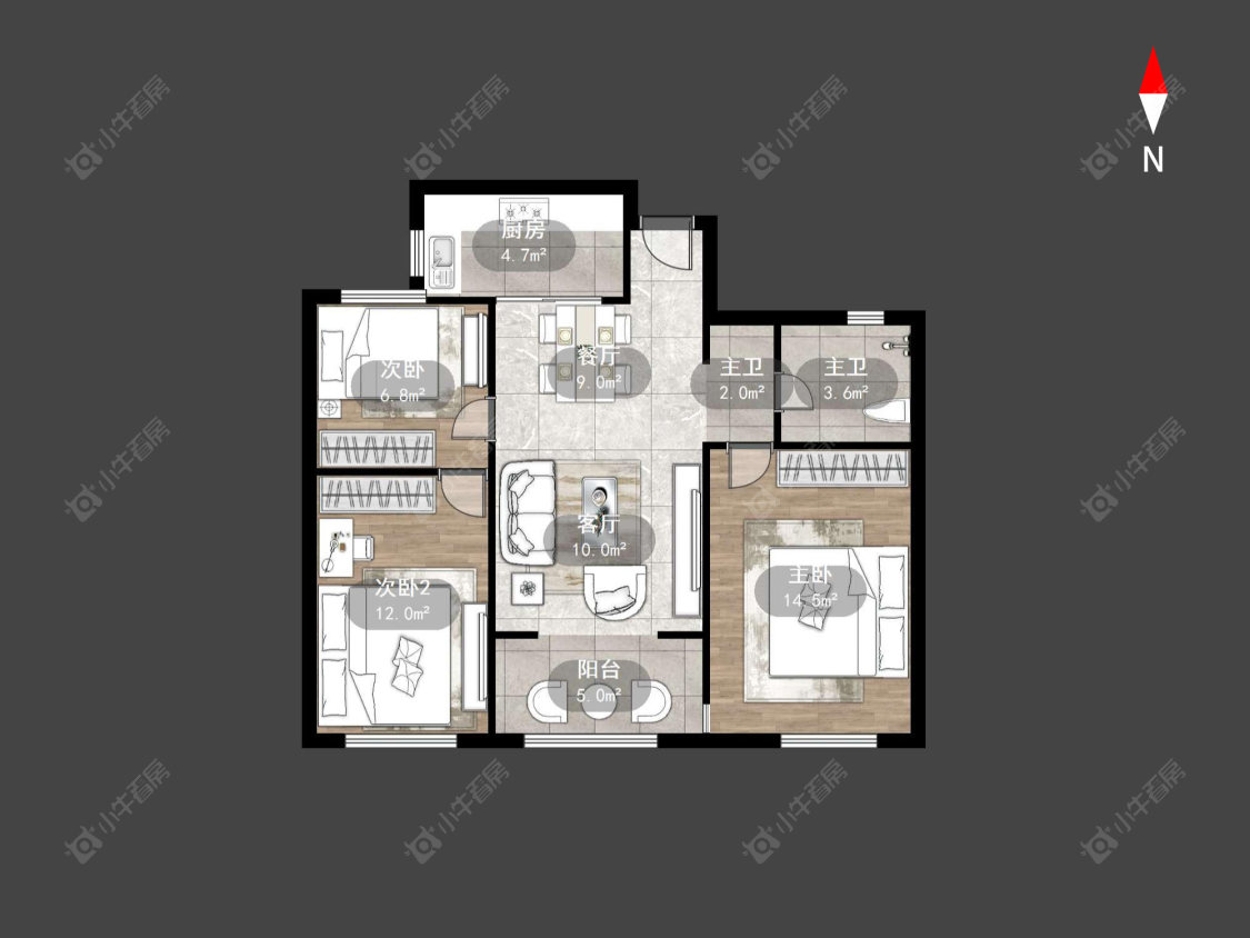 香溢紫郡三期房源户型图 常州香溢紫郡三期在售二手房源户型图_小牛看房