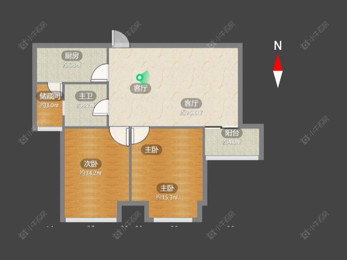 常州锦海星城一期在售二手房源户型图_小牛看房