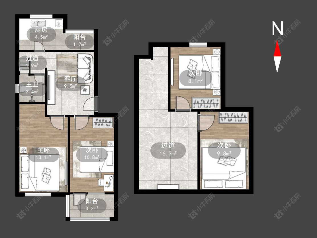 清凉东村房源户型图 常州清凉东村在售二手房源户型图_小牛看房