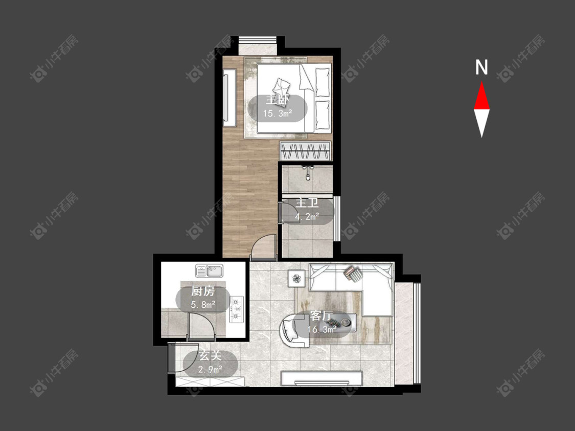 新城国际公寓房源户型图 常州新城国际公寓在售二手房源户型图_小牛看房