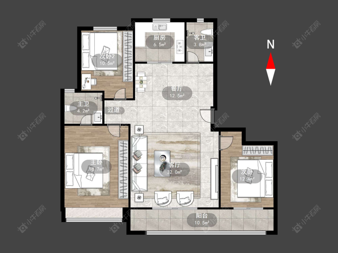 常州碧桂园金科光明府在售二手房源户型图_小牛看房