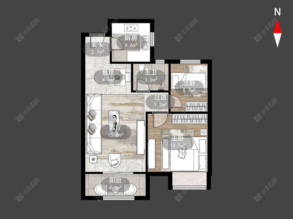 清云澜湾A区房源户型图 常州清云澜湾A区在售二手房源户型图_小牛看房