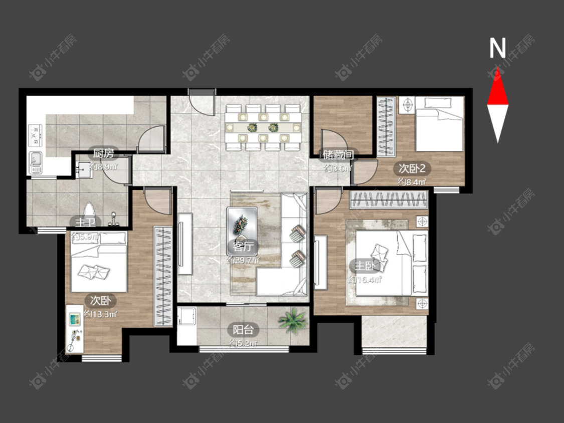 常州典雅花园在售二手房源户型图_小牛看房