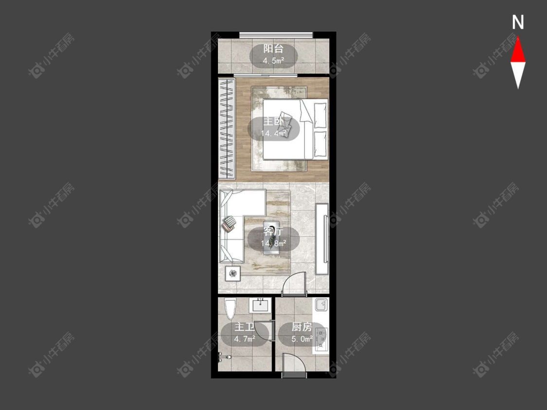 常州恒大翡翠华庭在售二手房源户型图_小牛看房