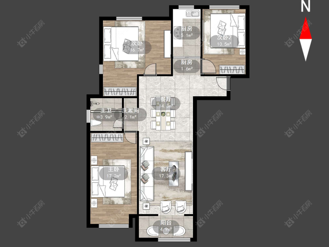 常州紫韵香庭一期在售二手房源户型图_小牛看房