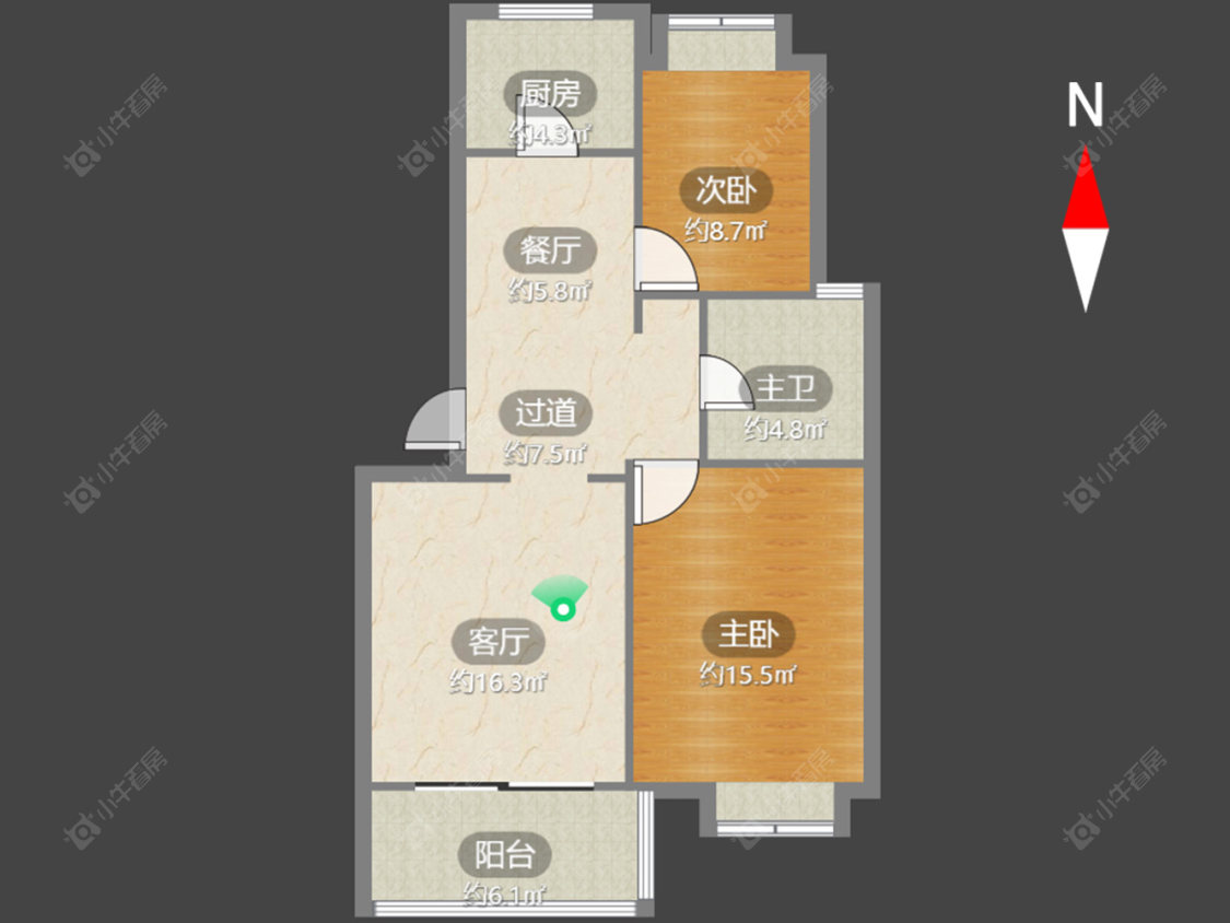 常州顺园二村在售二手房源户型图_小牛看房