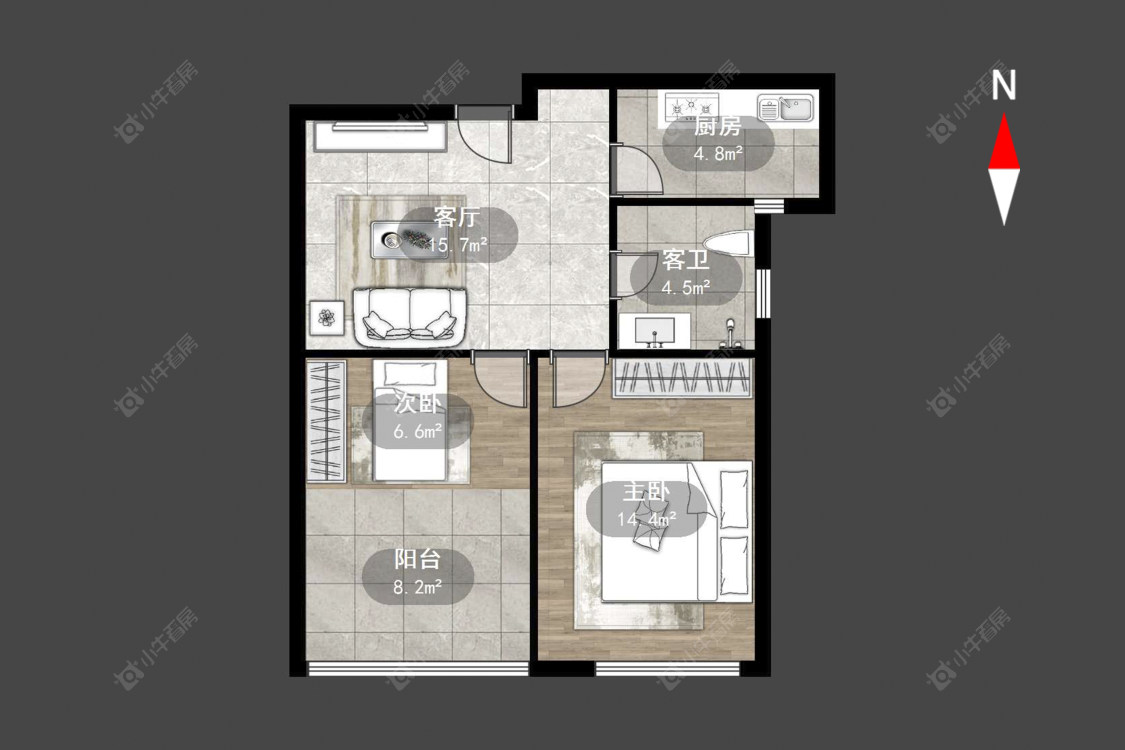 常州外滩1号在售二手房源户型图_小牛看房