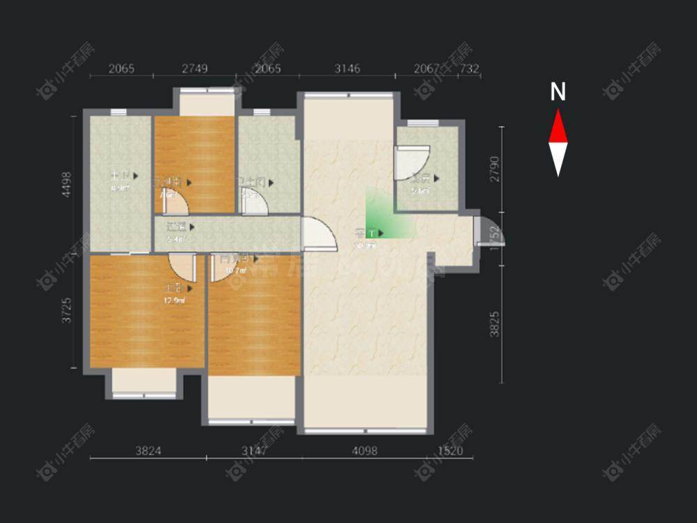 新城御景湾房源户型图 常州新城御景湾在售二手房源户型图_小牛看房