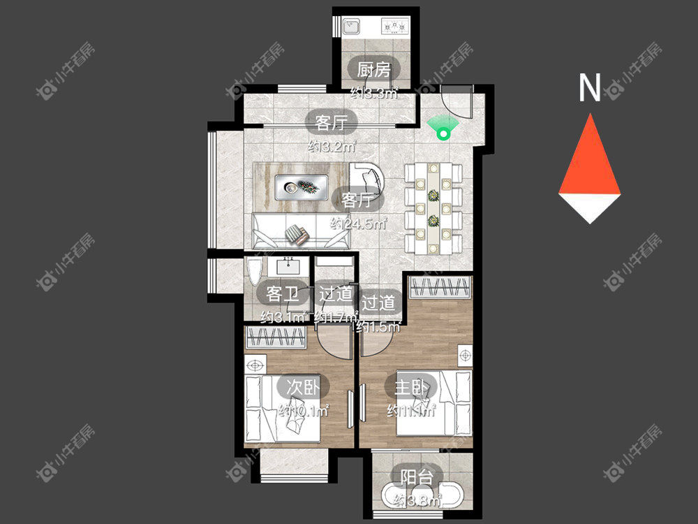 常州路劲雅居乐城市万象在租房源_小牛看房