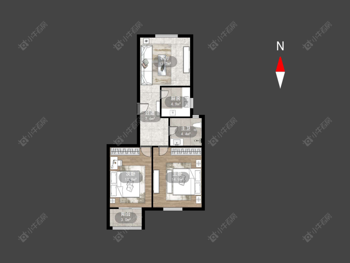 常州玲珑花园在售二手房源户型图_小牛看房