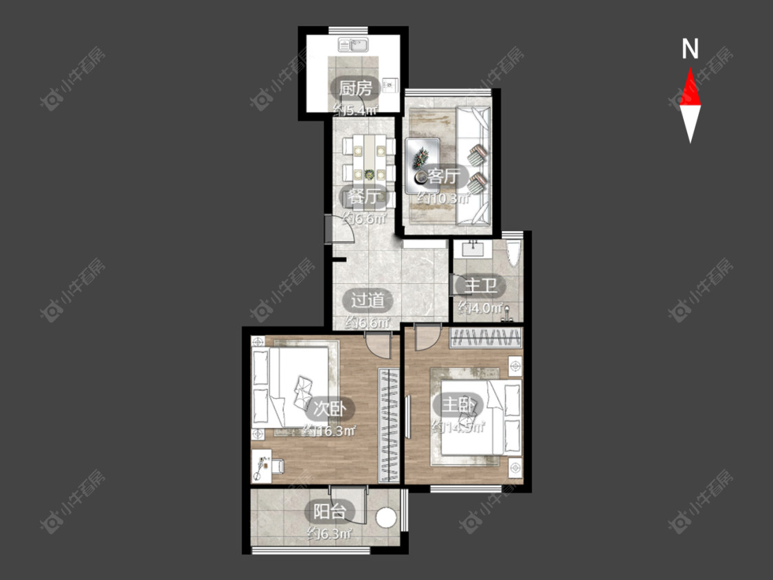 常州锦阳花苑在售二手房源户型图_小牛看房