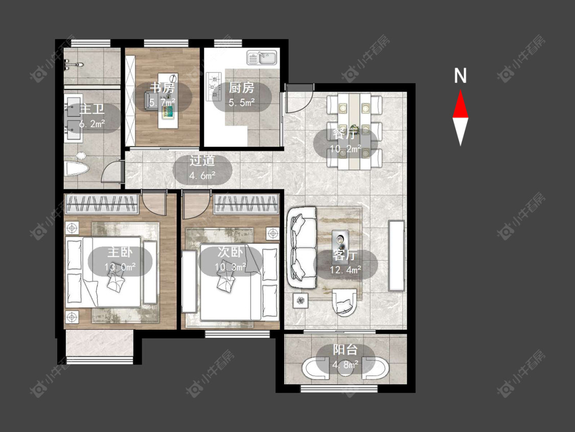 常州金地格林郡在售二手房源户型图_小牛看房