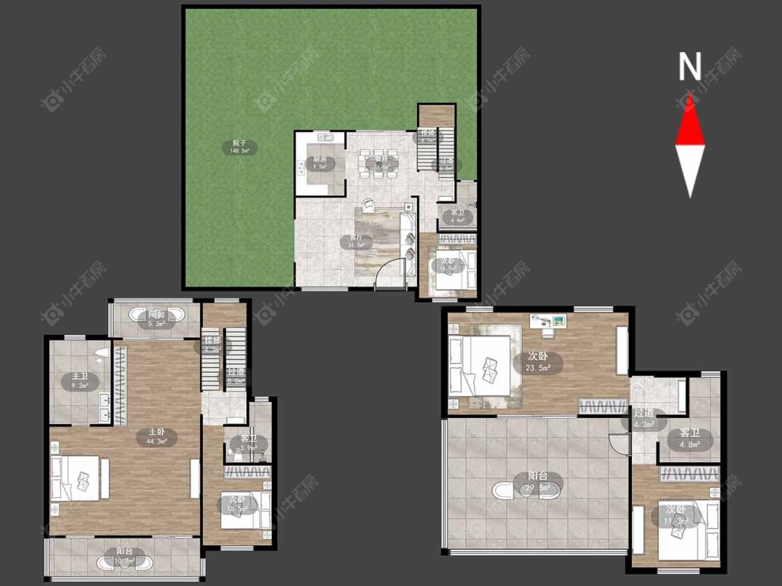 碧桂园浅水湾房源户型图 常州碧桂园浅水湾在售二手房源户型图_小牛看房