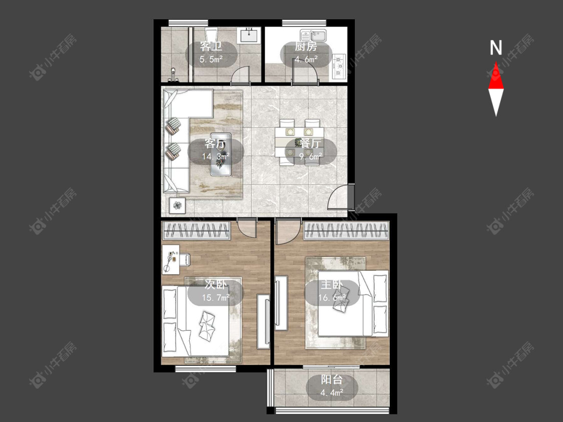 荷花苑房源户型图 常州荷花苑在售二手房源户型图_小牛看房