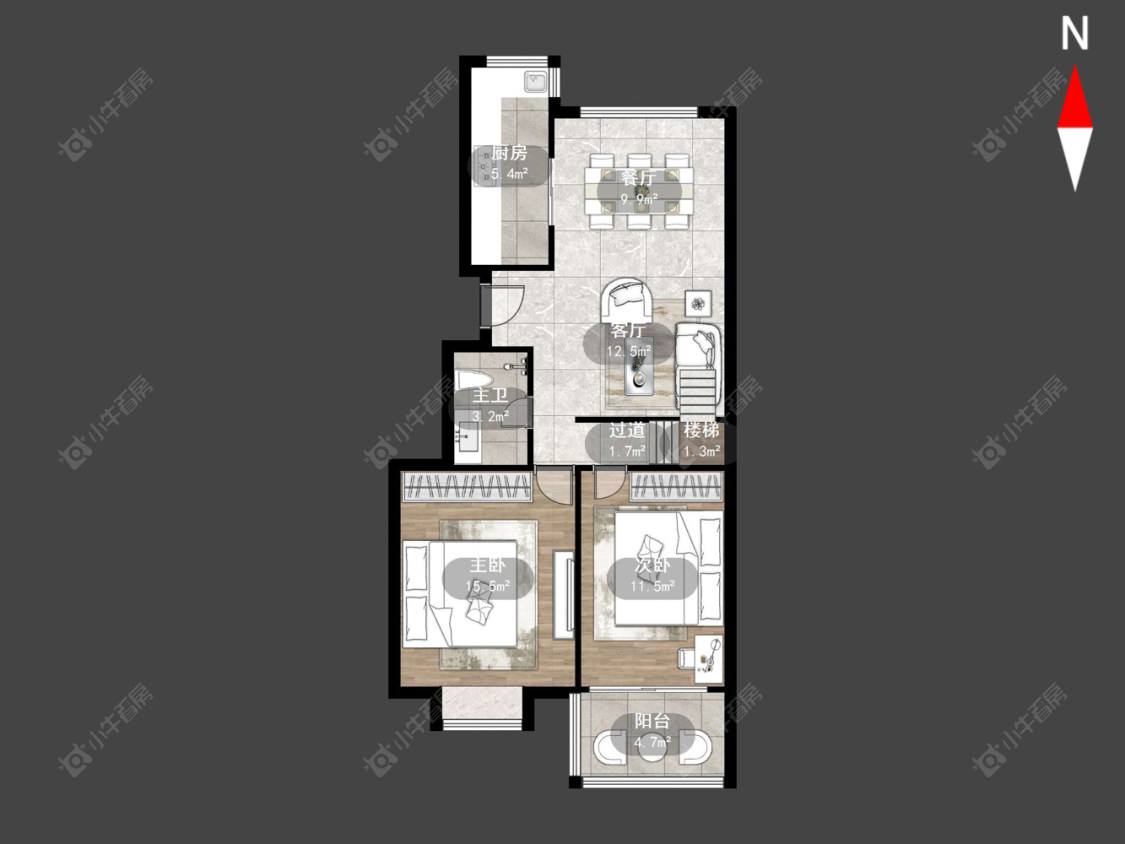常州锦江丽都花园南区在售二手房源户型图_小牛看房