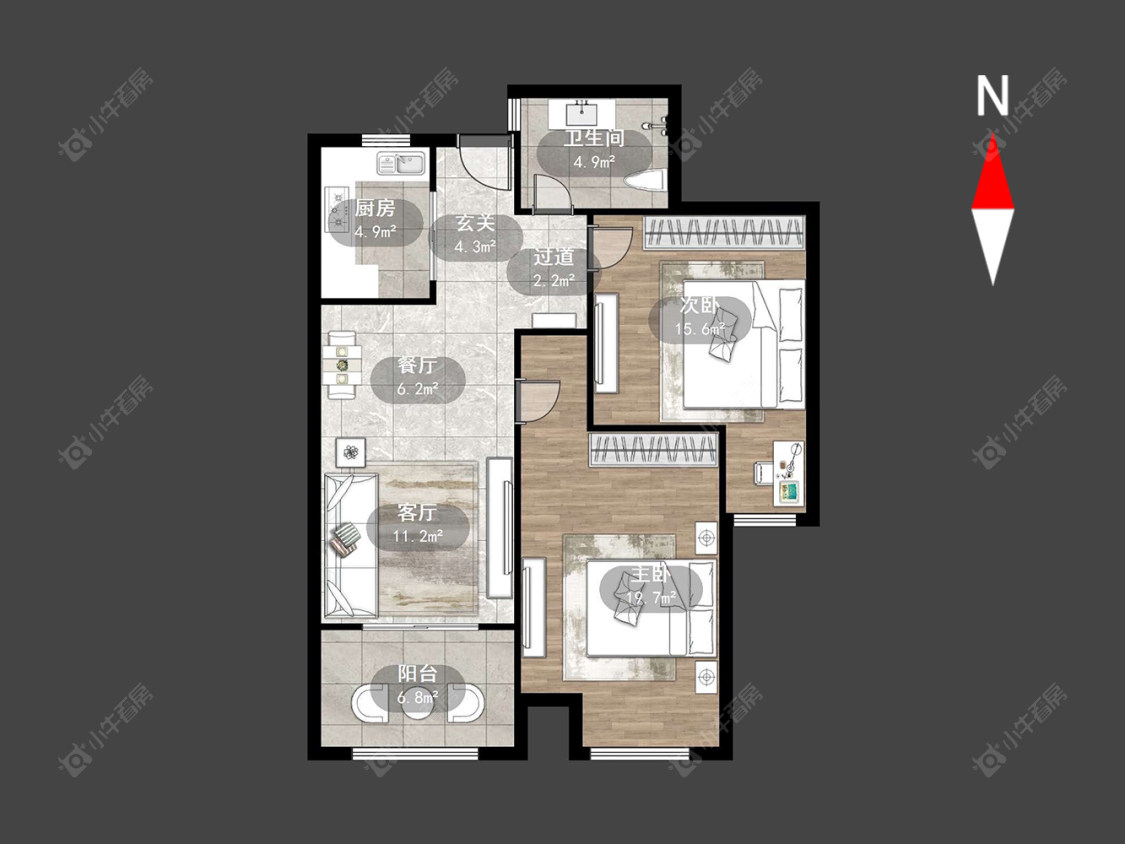 阳光龙庭房源户型图 常州阳光龙庭在售二手房源户型图_小牛看房