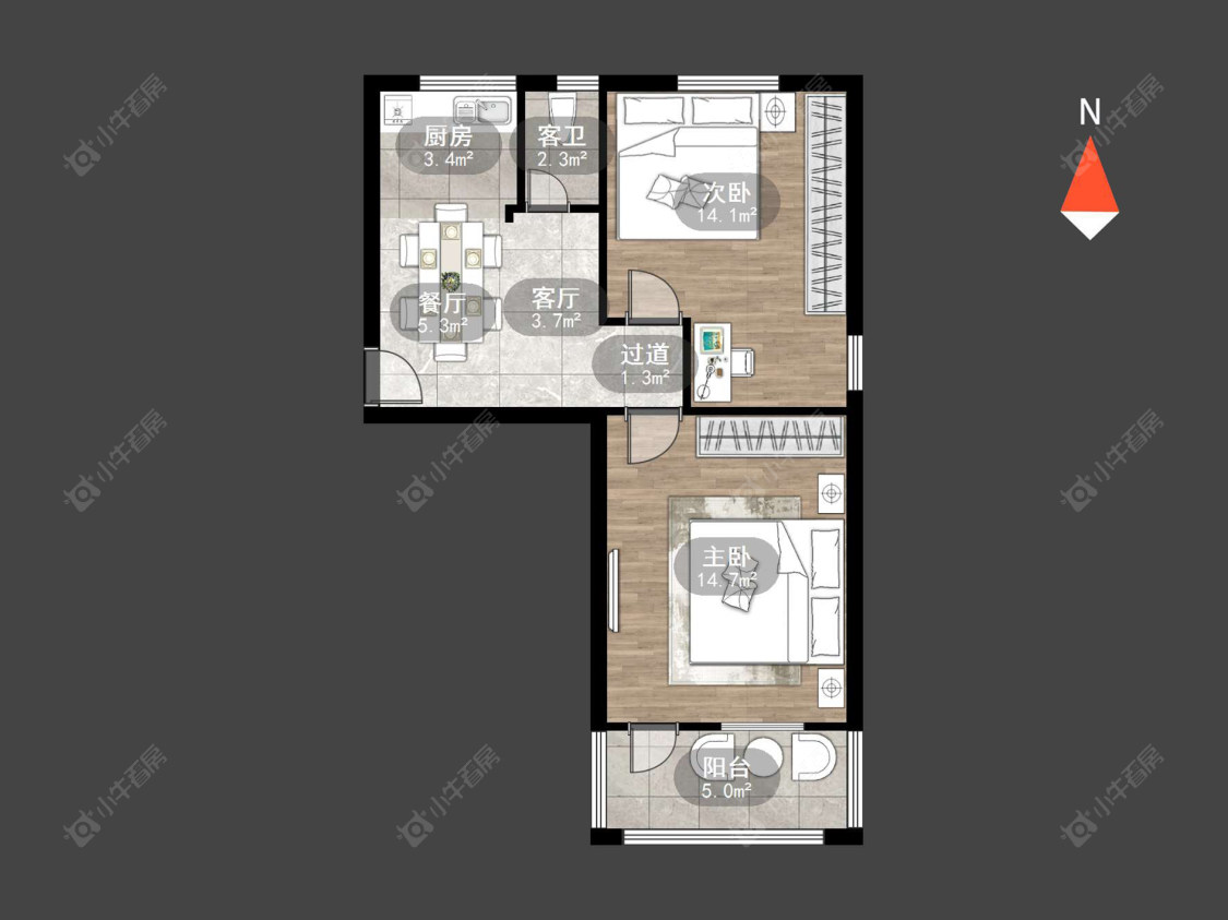 常州北建新村在售二手房房源户型图_小牛看房