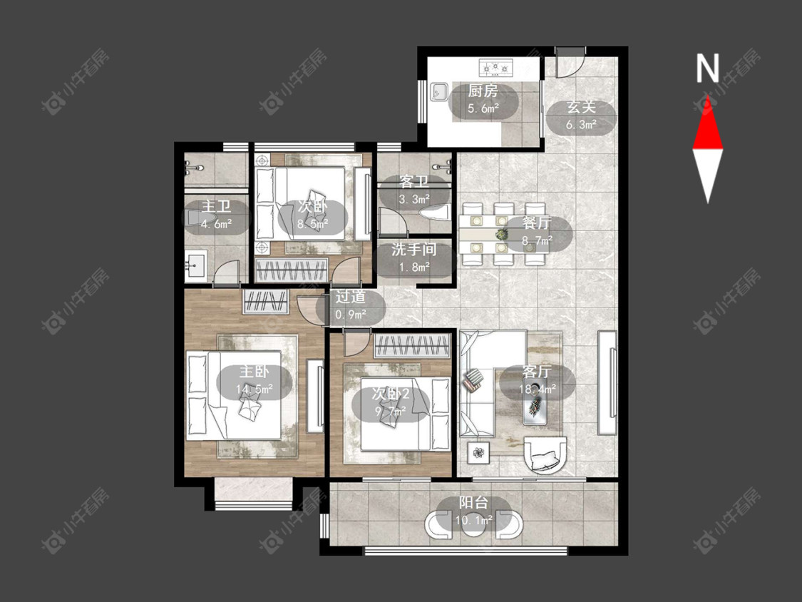 常州碧桂园壹号天禧在售二手房源户型图_小牛看房