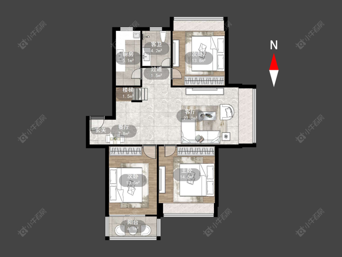 常州凤凰名城在售二手房源户型图_小牛看房