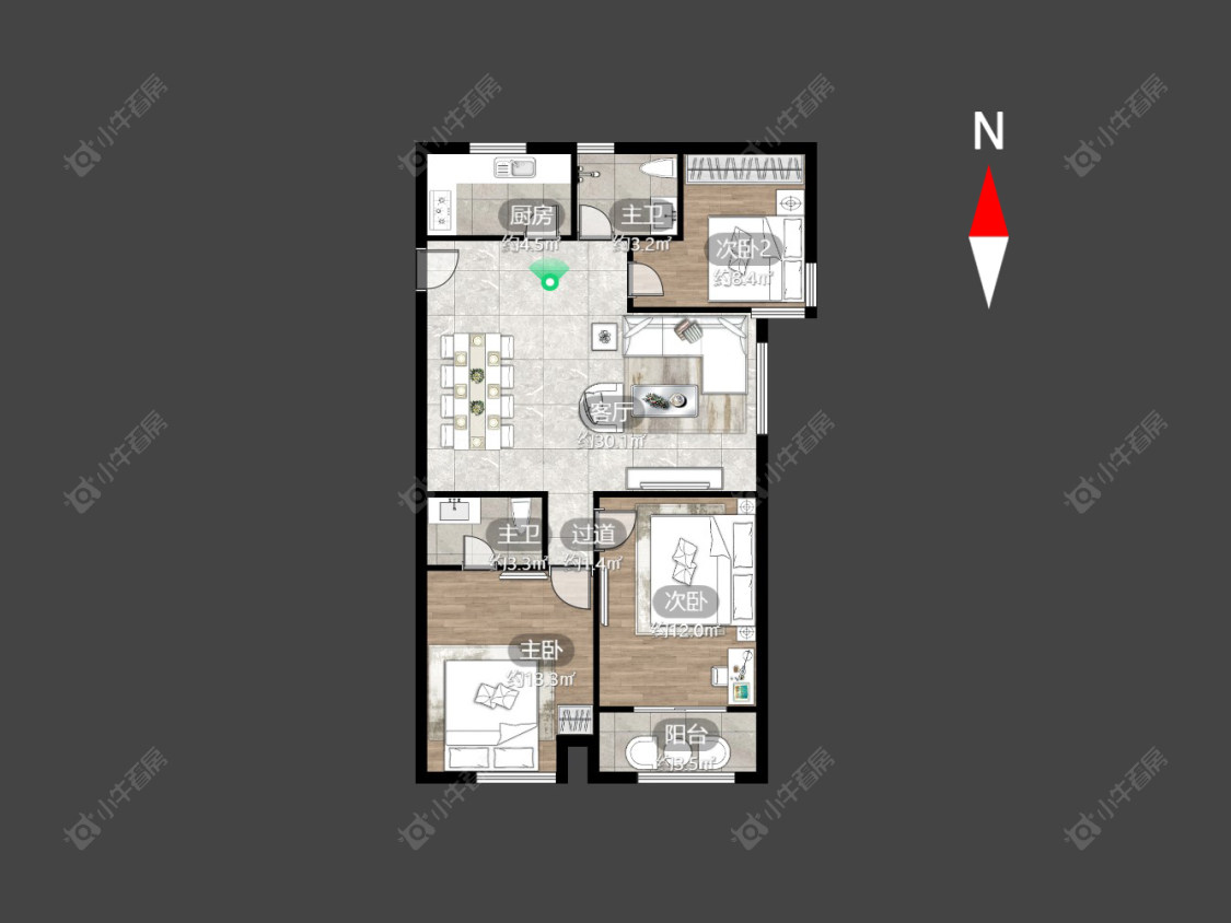 常州怡康机电广场在售二手房源户型图_小牛看房