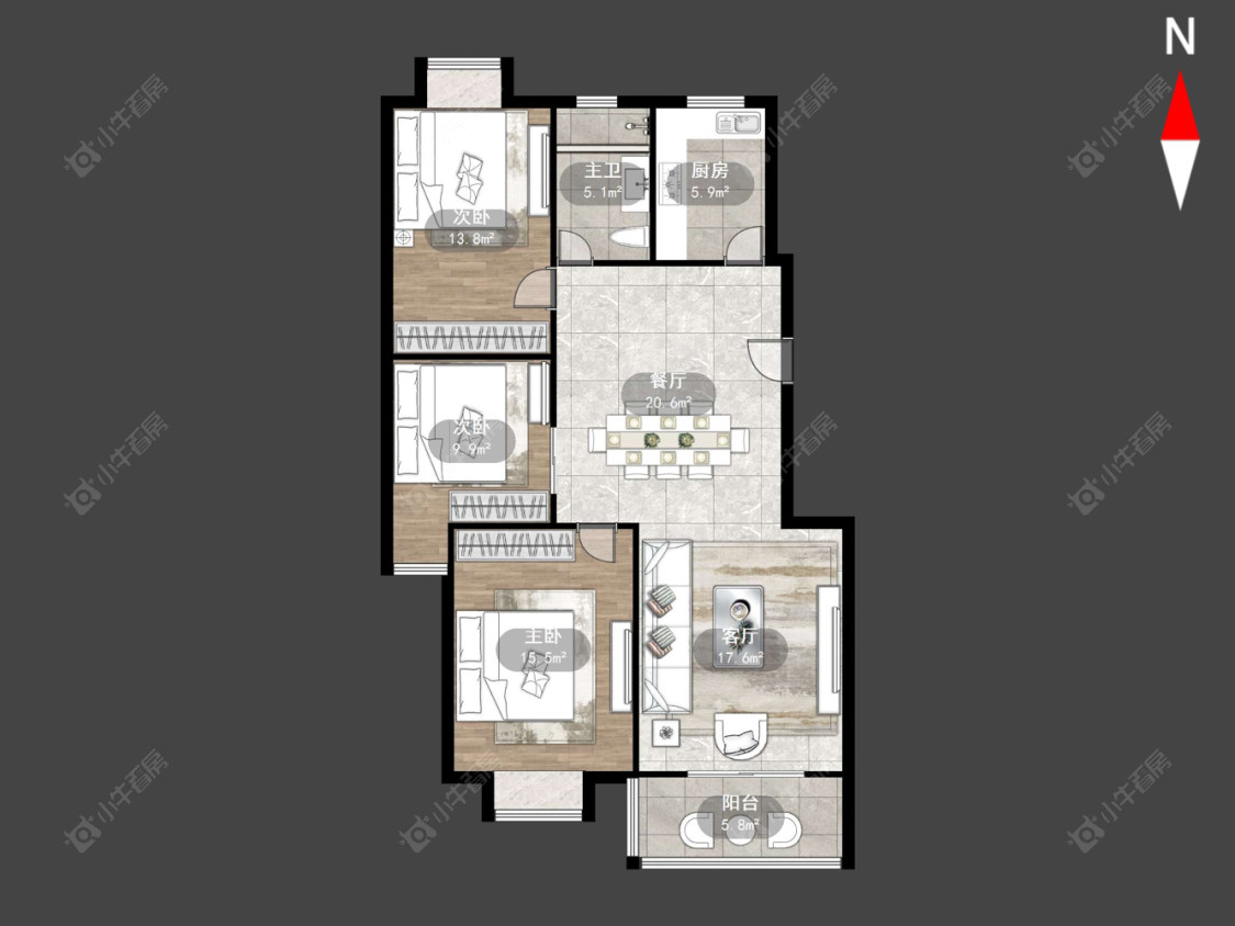 常州东坡雅居在售二手房源户型图_小牛看房
