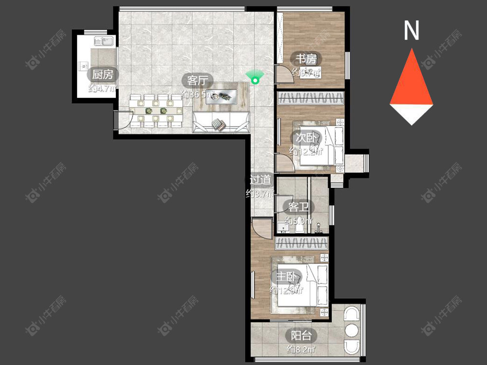 溪湖小镇房源户型图 常州溪湖小镇在售二手房源户型图_小牛看房