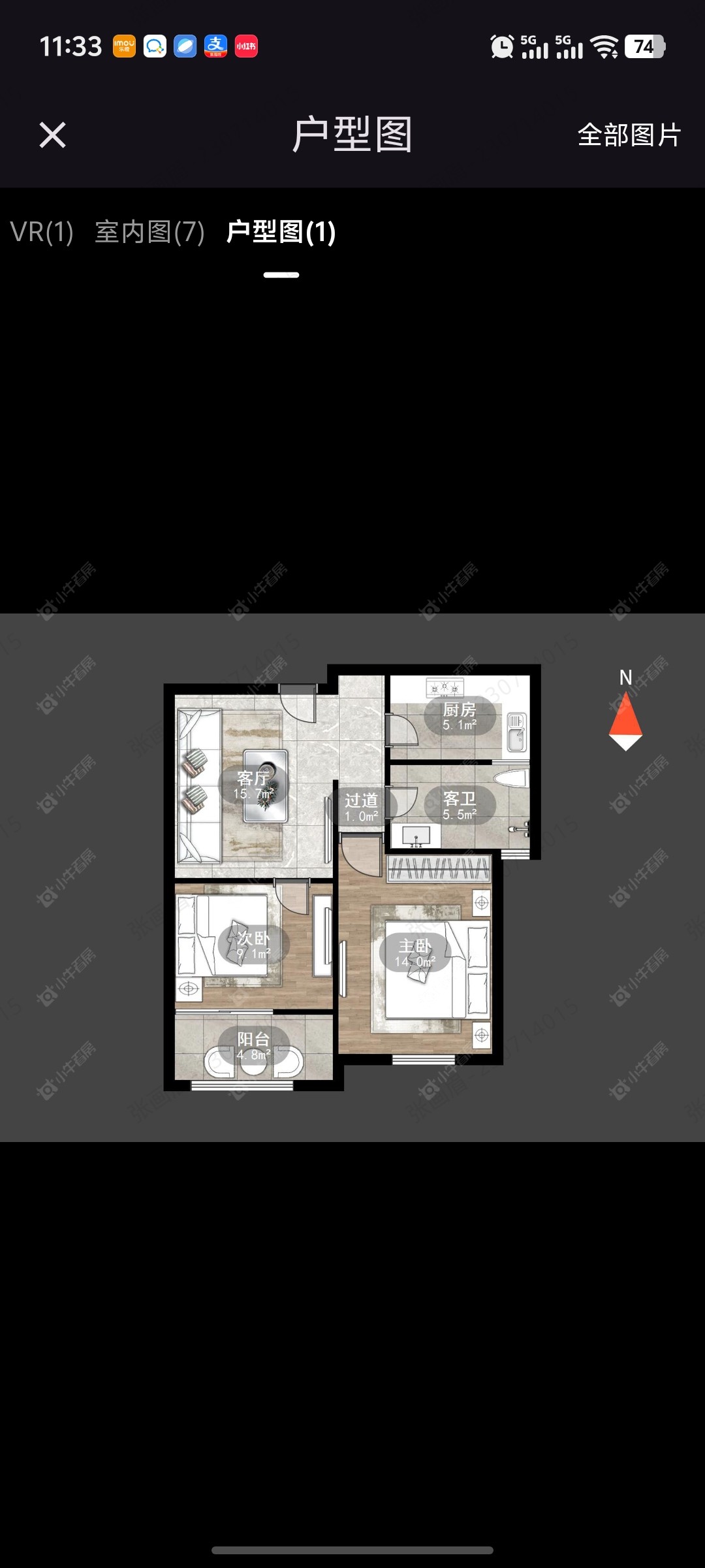 常州外滩1号在租房源室内图_小牛看房