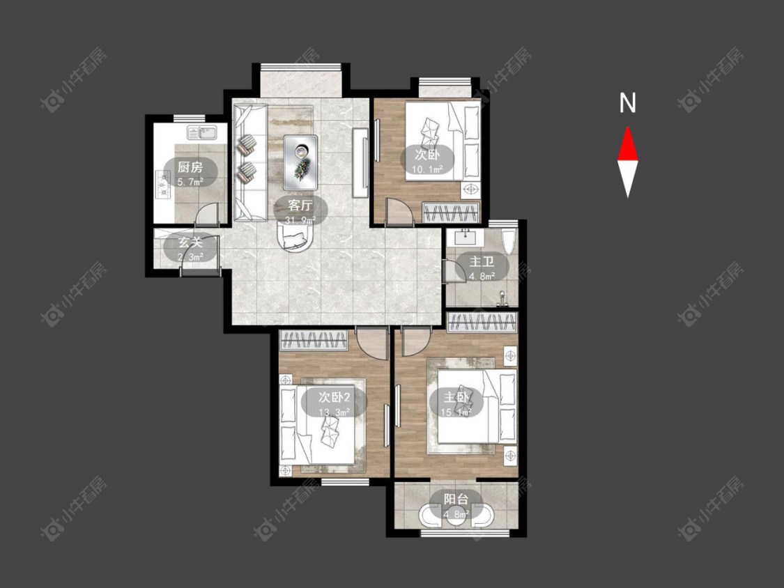 金美林花园房源户型图 常州金美林花园在售二手房源户型图_小牛看房