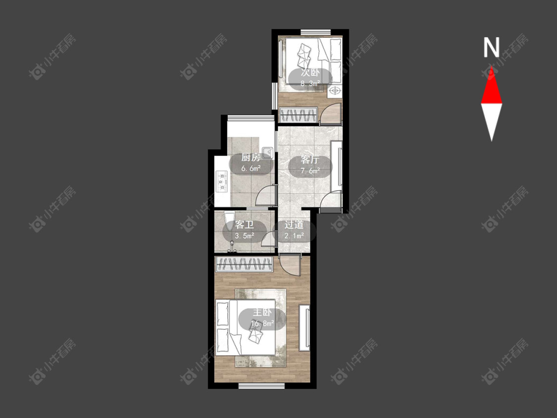 常州勤业四村北区在售二手房源户型图_小牛看房