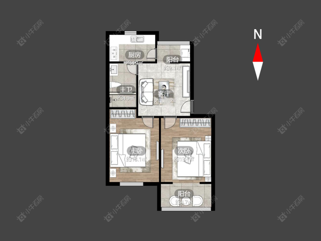 常州浦南新村在售二手房房源户型图_小牛看房