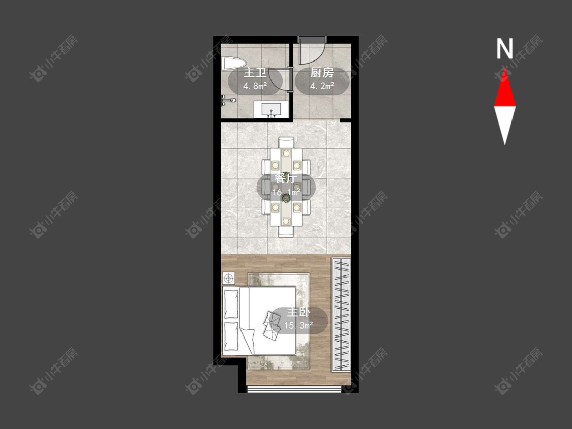 常州新龙江城市广场在售二手房源户型图_小牛看房