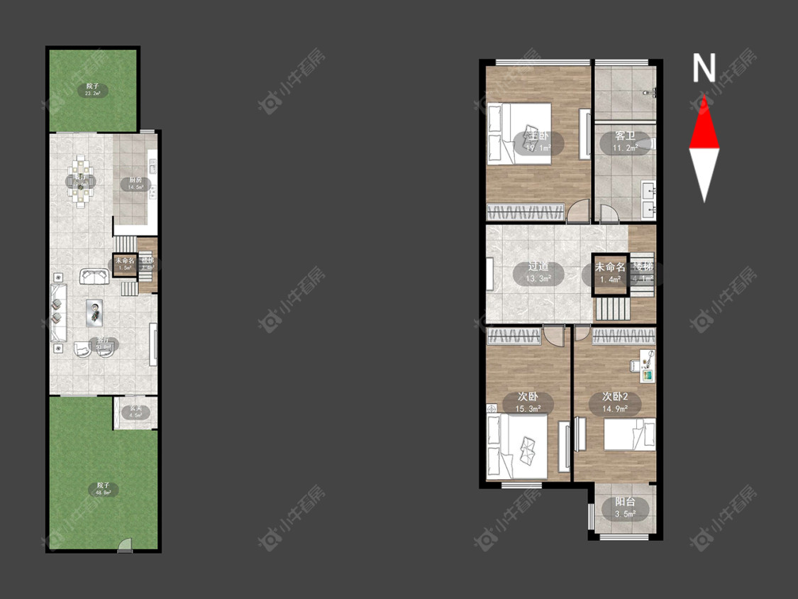 常州中海锦珑湾别墅区在售二手房源户型图_小牛看房