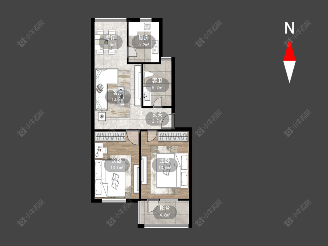 常州汇丰一村在售二手房源户型图_小牛看房