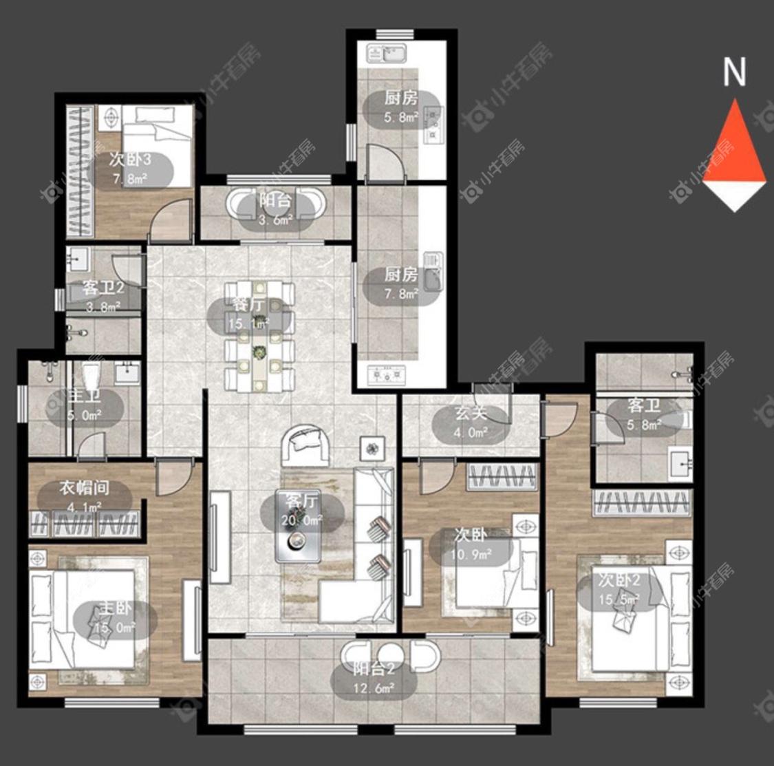 常发珑玥房源室内图 常州常发珑玥在租房源室内图_小牛看房