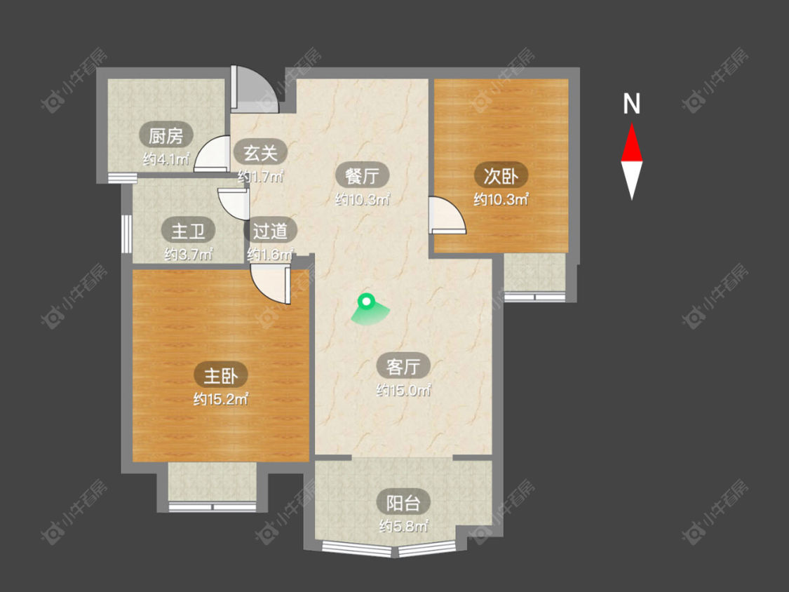 常州大名城西区二区在售二手房源户型图_小牛看房