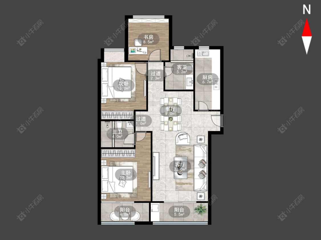 常州运河天地在售二手房源户型图_小牛看房