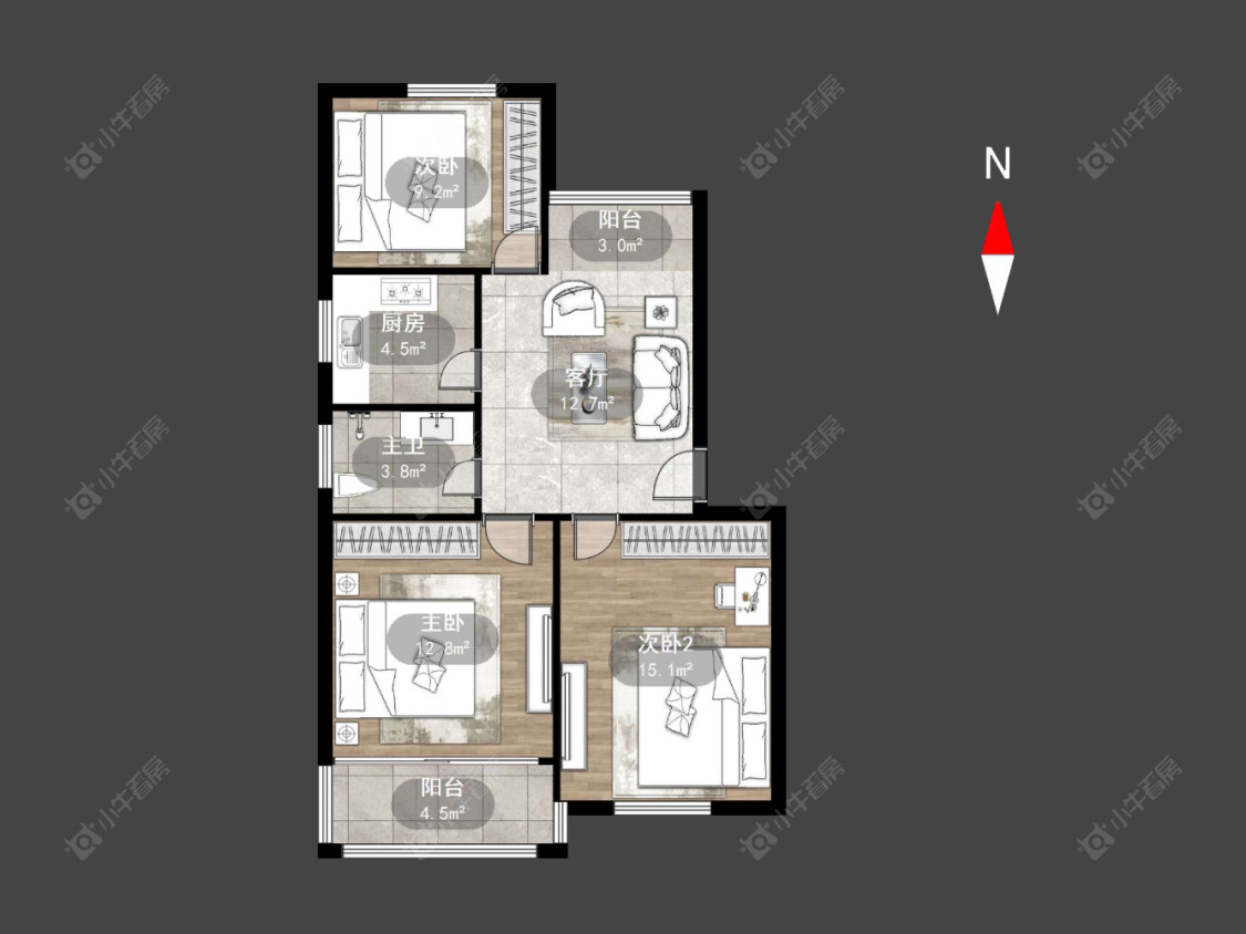 常州河海新村在售二手房源户型图_小牛看房