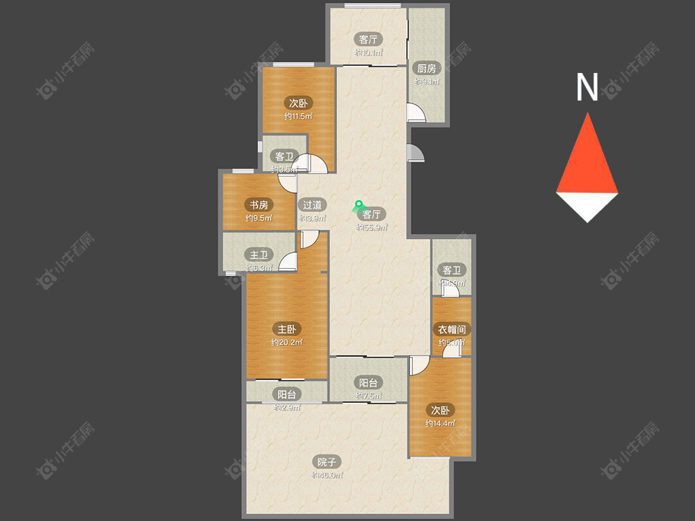 龙湖龙誉城三期房源户型图 常州龙湖龙誉城三期在售二手房源户型图_小牛看房