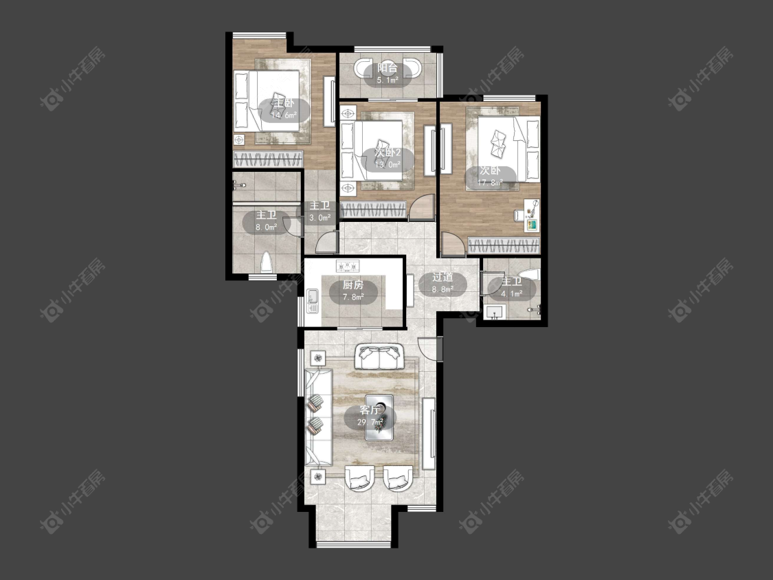 丹阳江南人家在售二手房源户型图_小牛看房