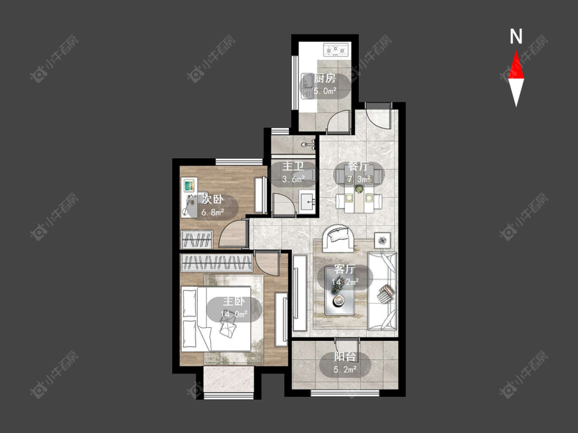 常州尚德花园在售二手房源户型图_小牛看房