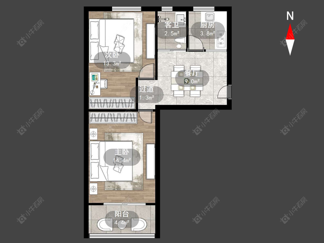 常州工房南区在售二手房房源户型图_小牛看房