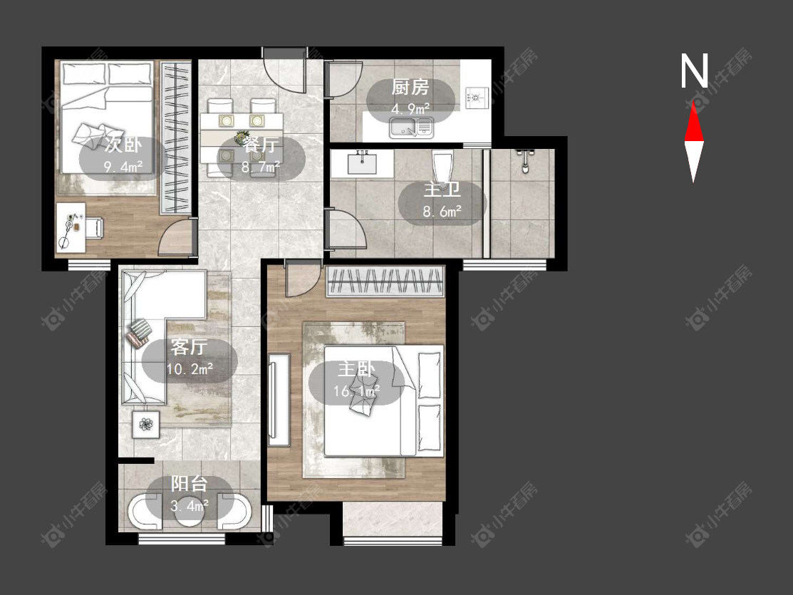 常州菱溪名居在售二手房源户型图_小牛看房