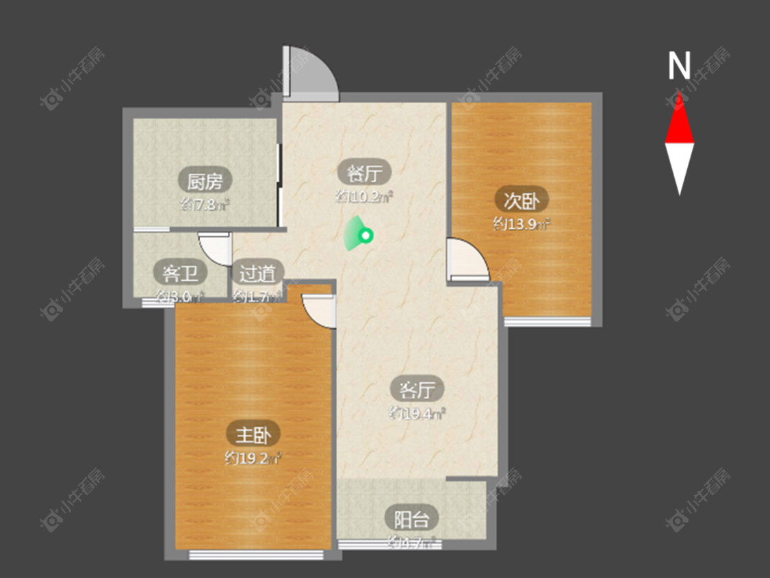 常州九龙仓繁华里在售二手房源户型图_小牛看房