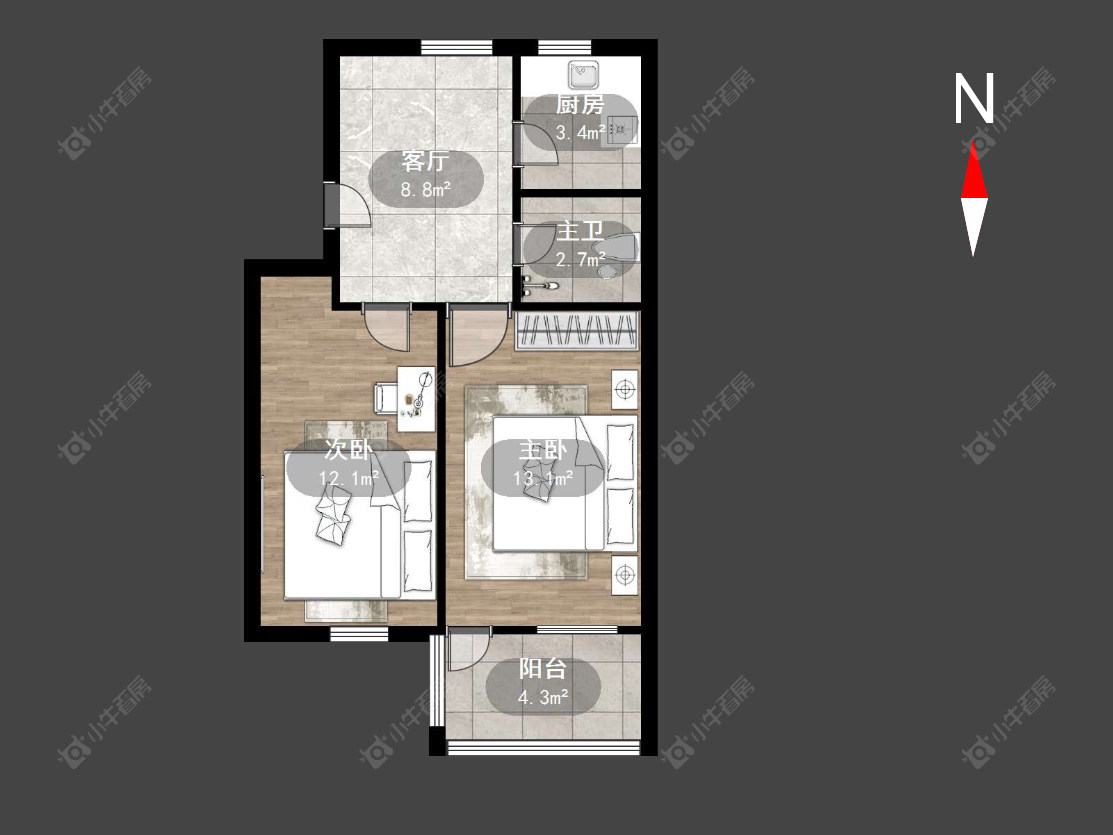 常州光华路在售二手房源户型图_小牛看房