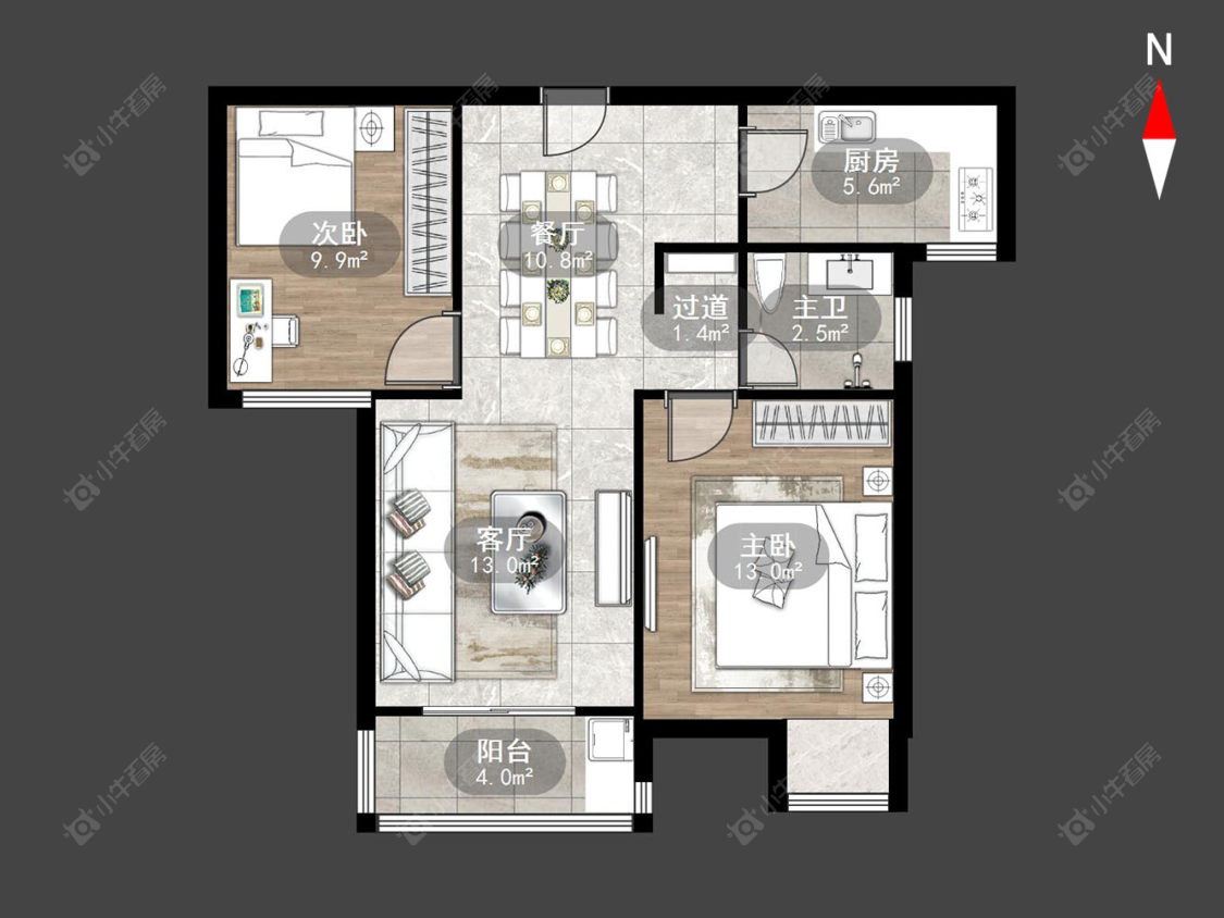 常州文渊居在售二手房源户型图_小牛看房