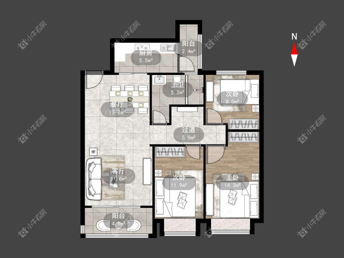 常州恒大悦府在租房源_小牛看房
